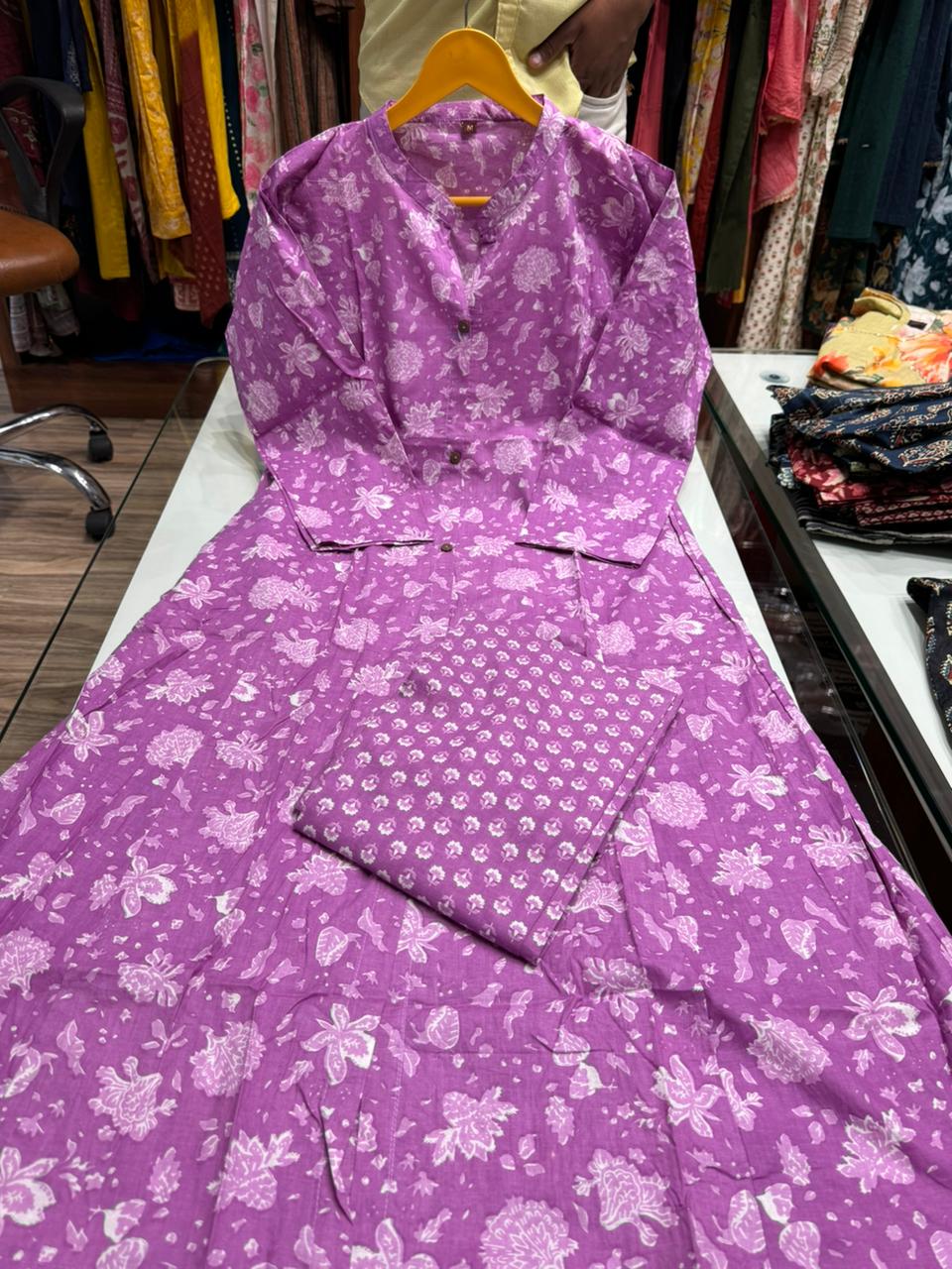 Pure Cotton Kurta Pant Set