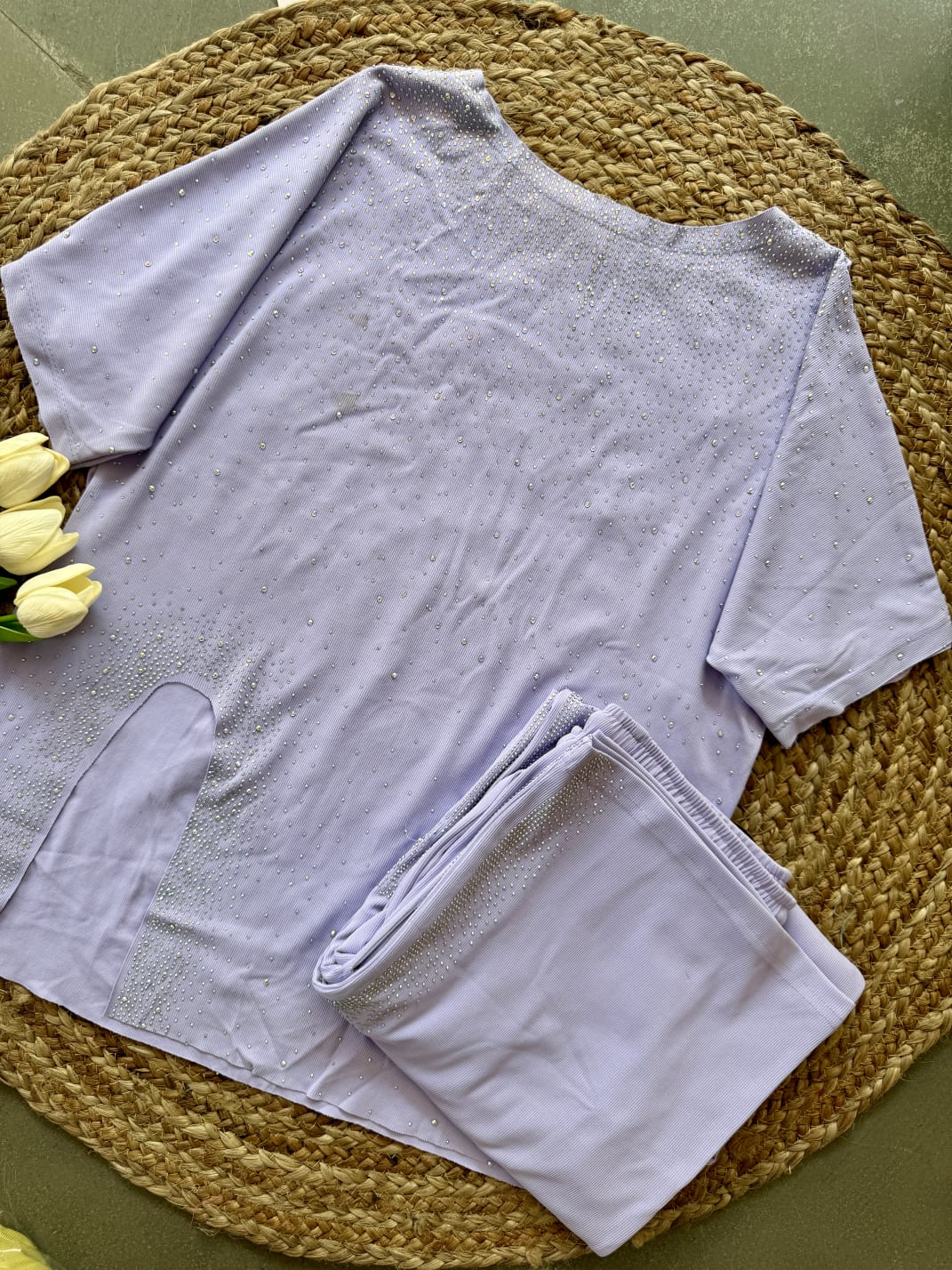 Partywear Co-ord Set with Siroski Work