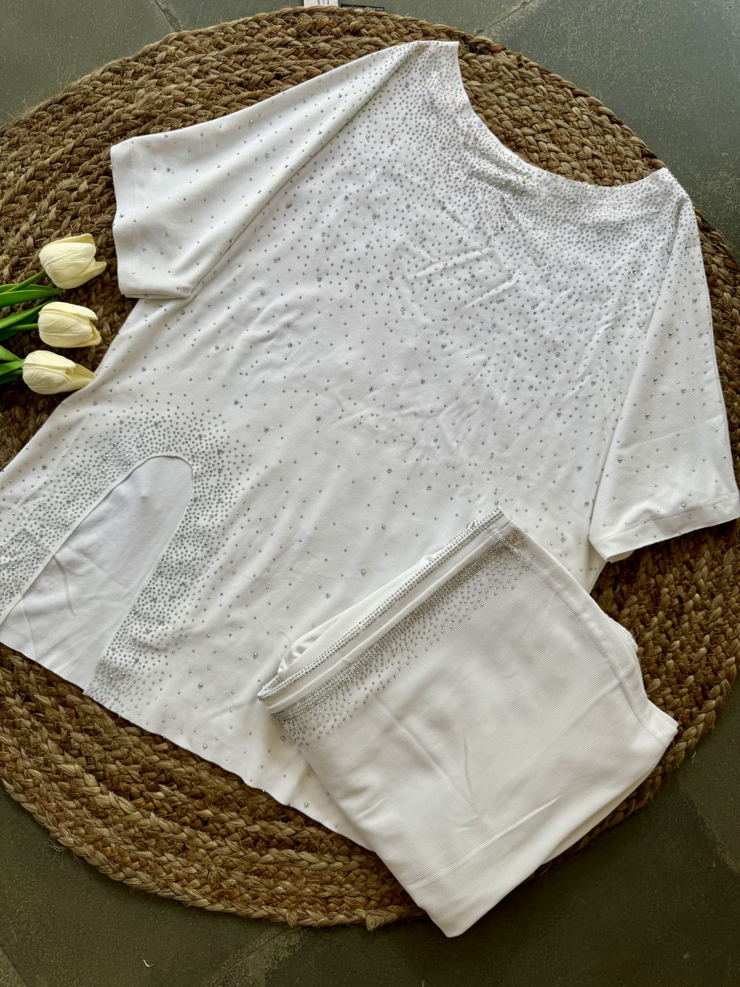 Partywear Co-ord Set with Siroski Work