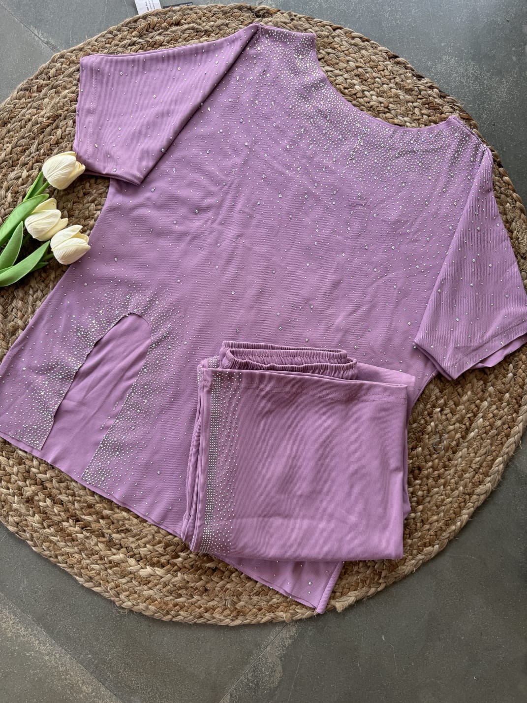 Partywear Co-ord Set with Siroski Work