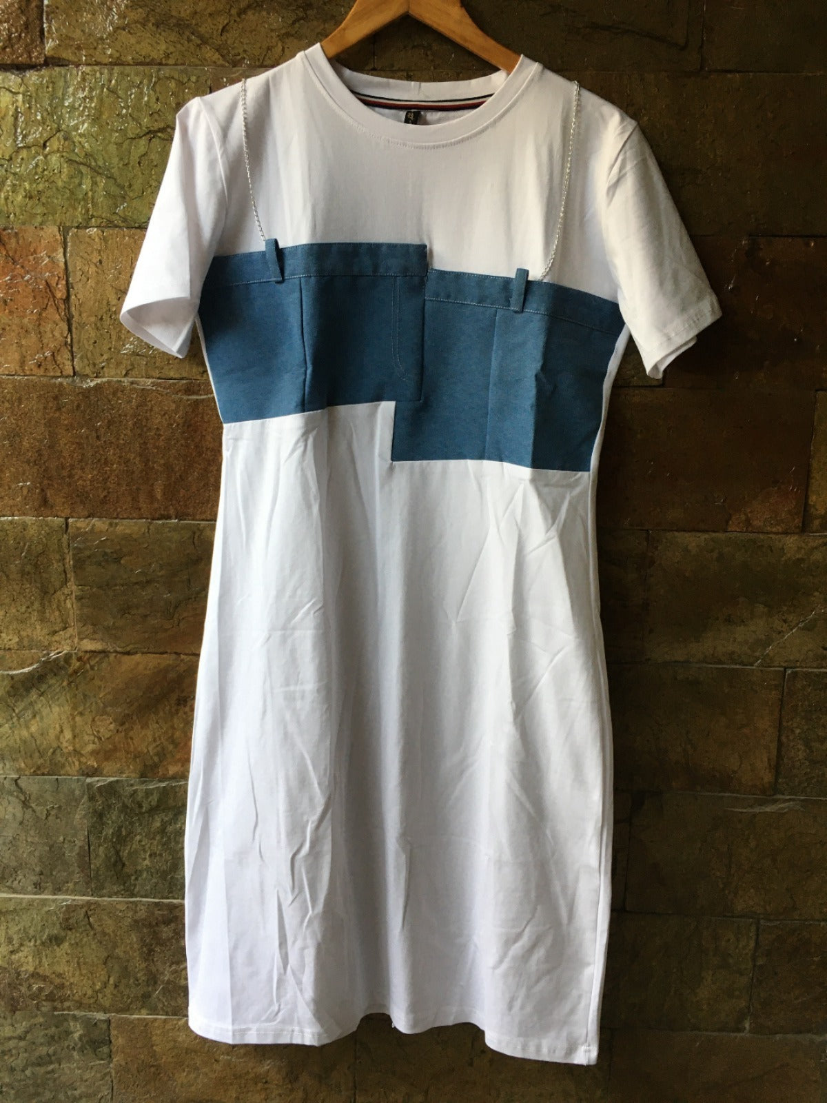 Beautiful Korean Ribbed Fabric Dress