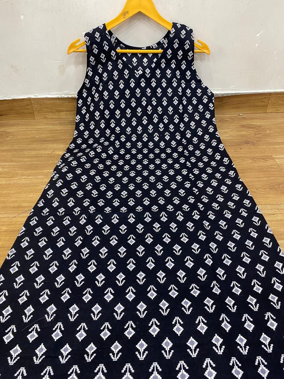 Cotton Kurta Sleeveless (Sleeve Attached)