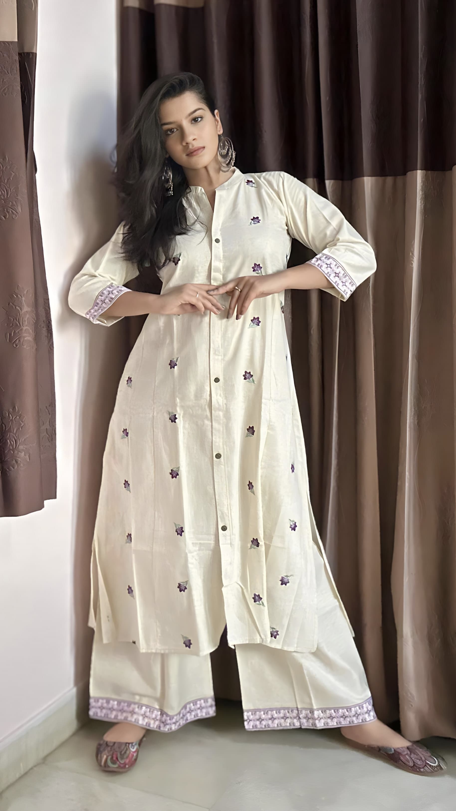 Cotton Kurta Plazo Set