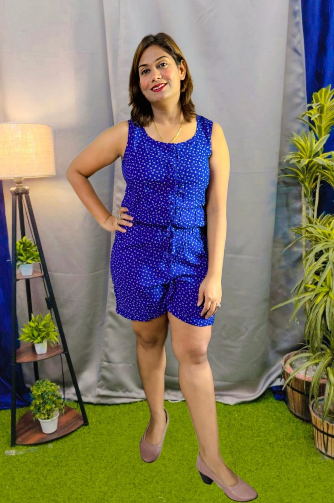 Cotton Short jumpsuit