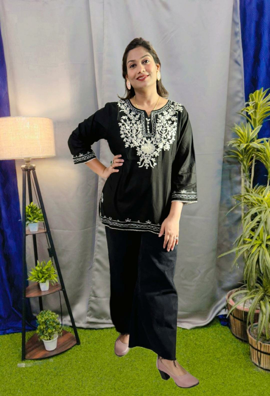 Cotton Embroidered Top