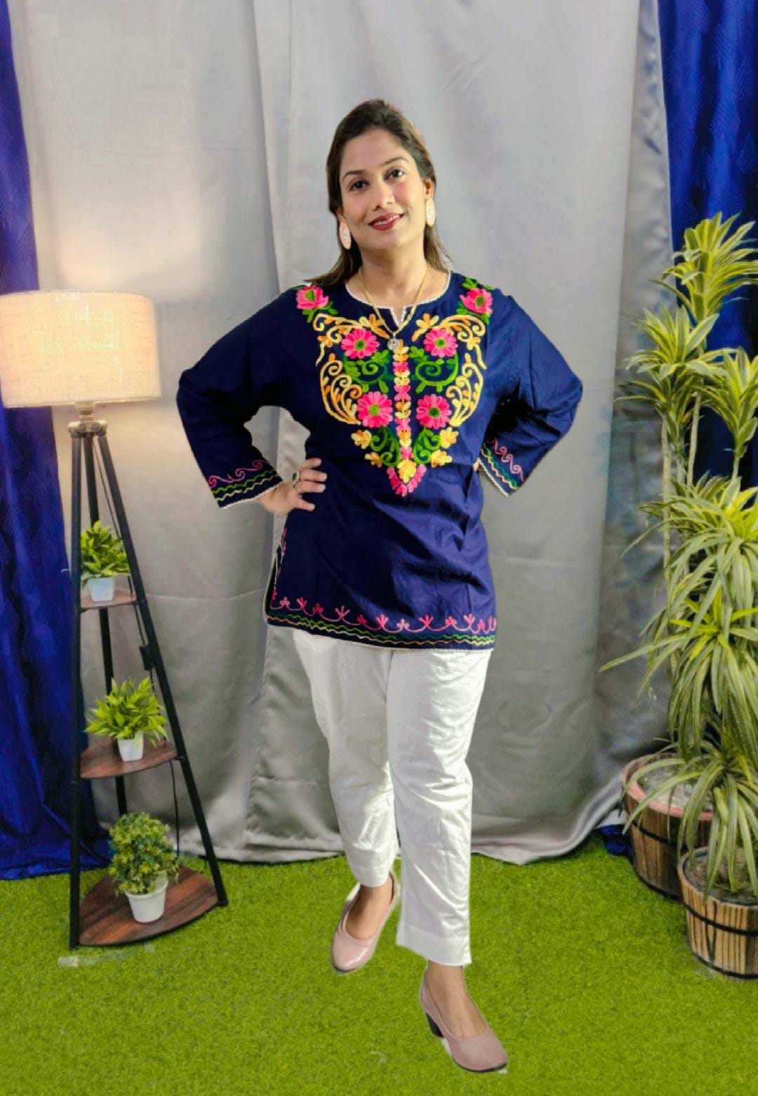 Cotton Embroidered Top