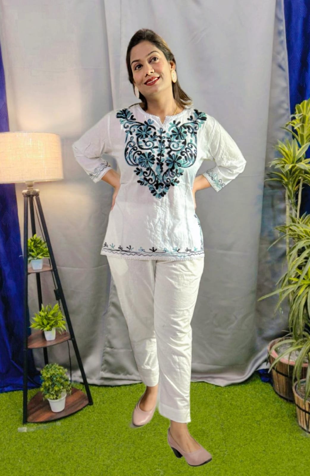 Cotton Embroidered Top