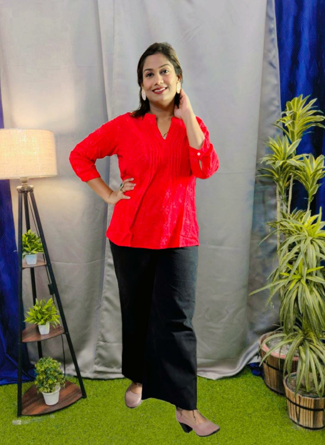 Cotton Schiffli Top