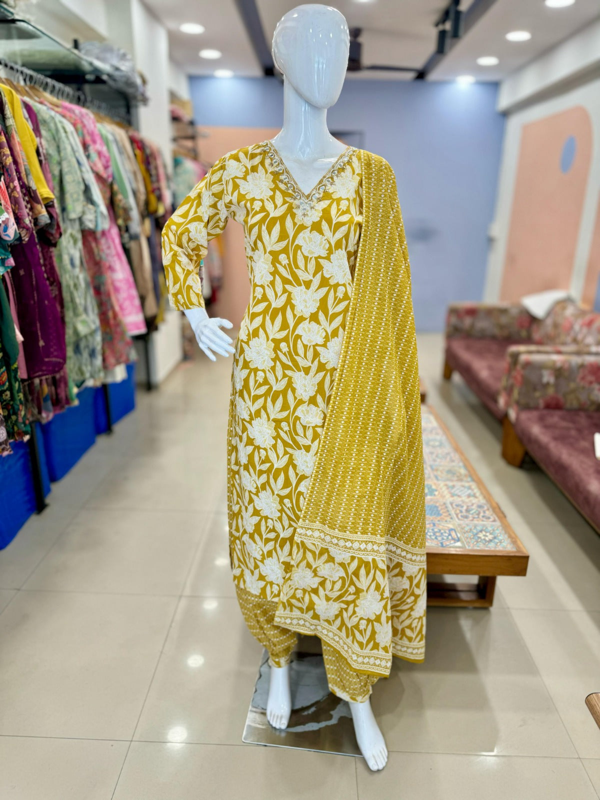 Pure Cotton Handwork Afghani Set