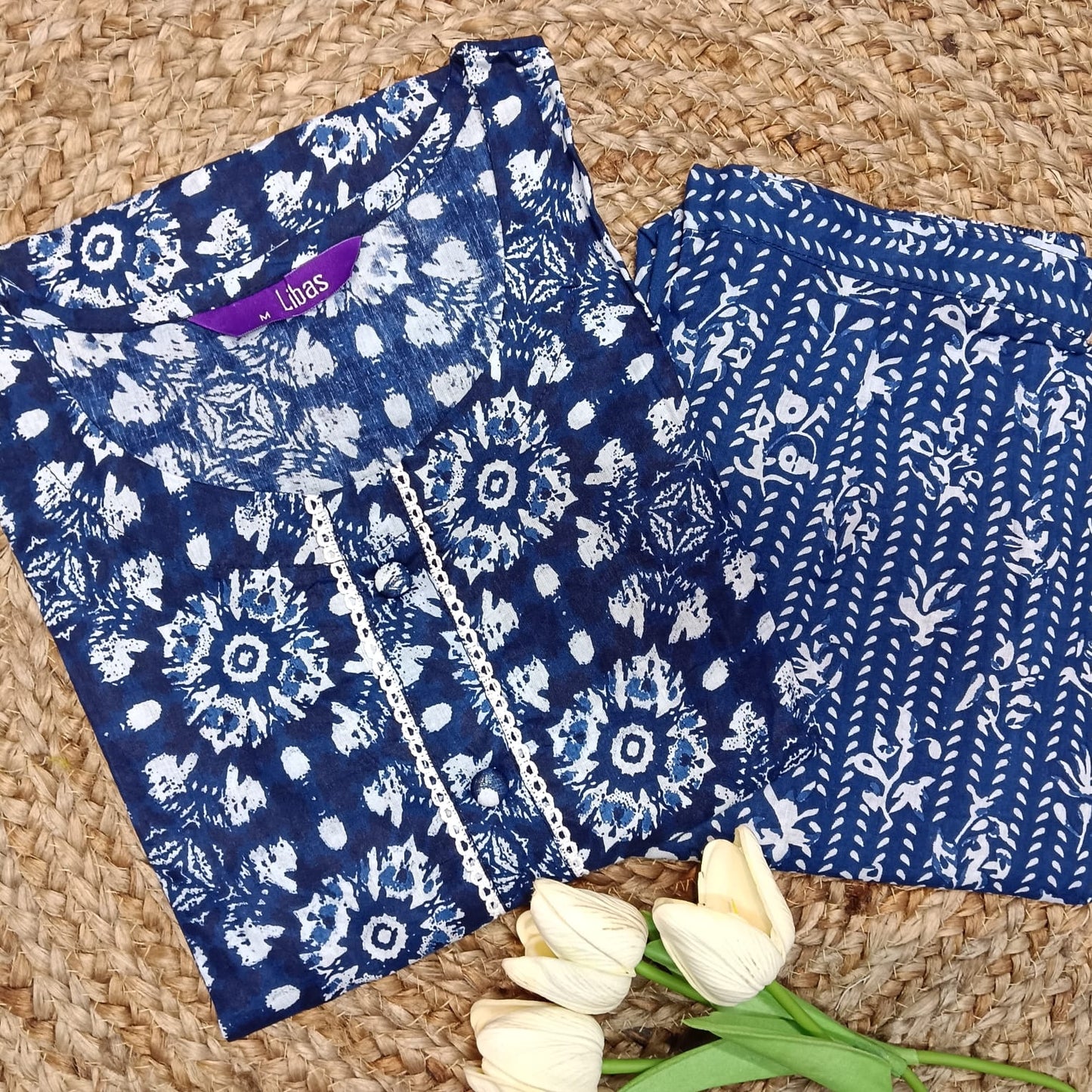 Libas Cotton Kurta Pant Set