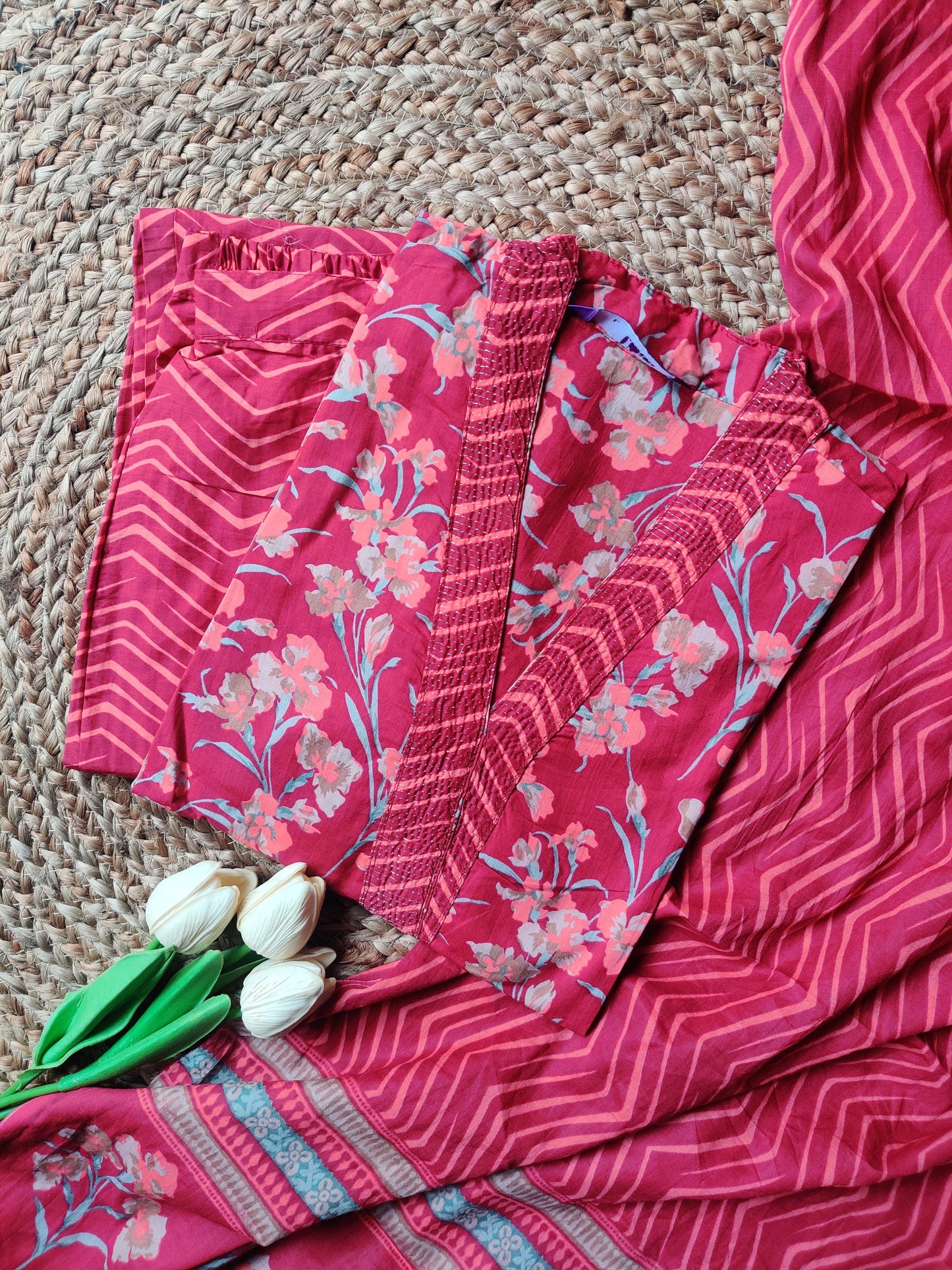 Cotton Three Piece Suit