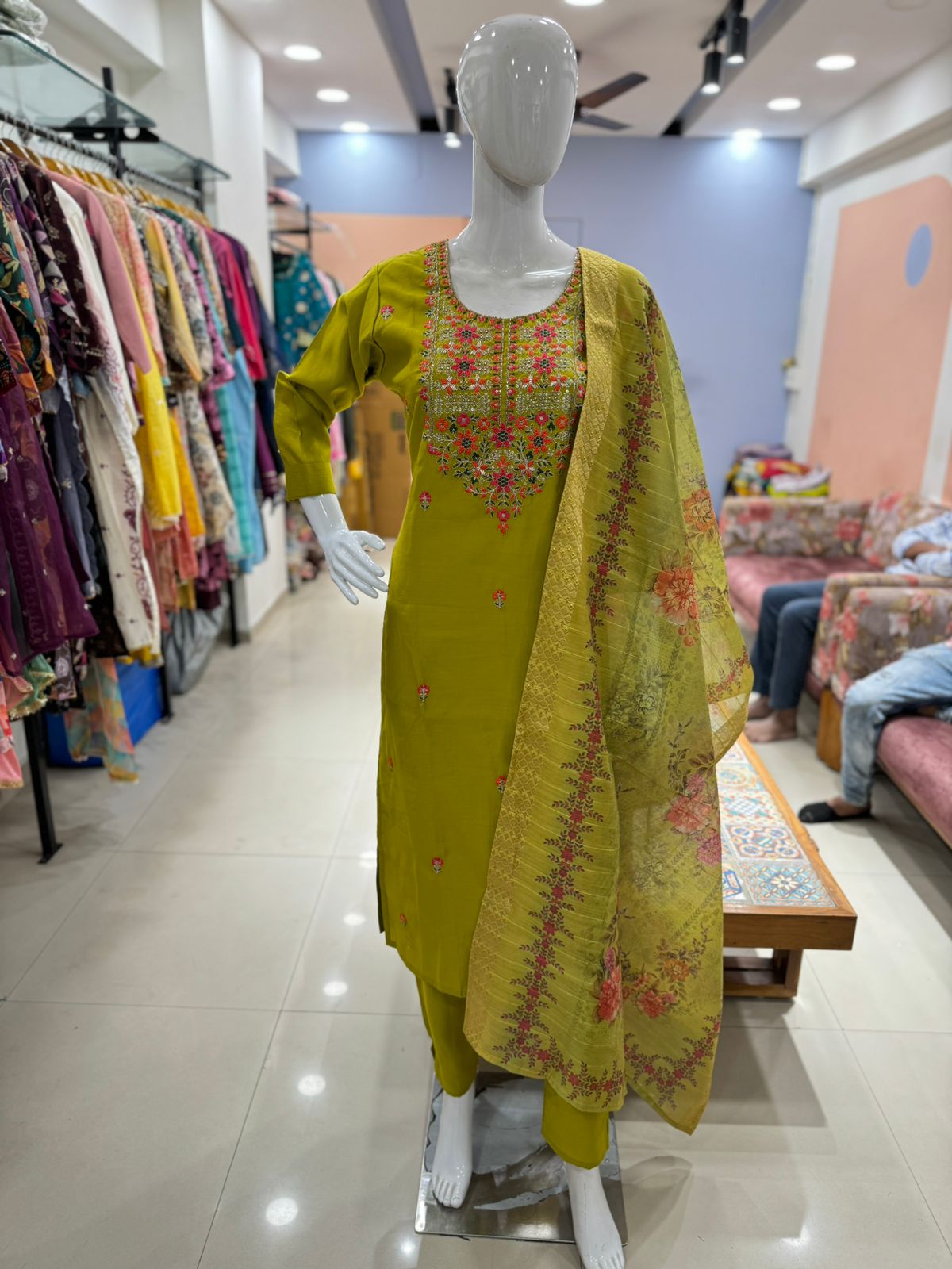 Pure Handwork Embroidered Suit