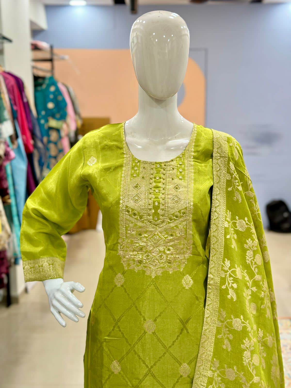Pure Liva Silk Handwork Suit