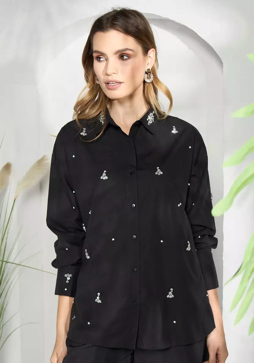 Cotton Embelished Shirt