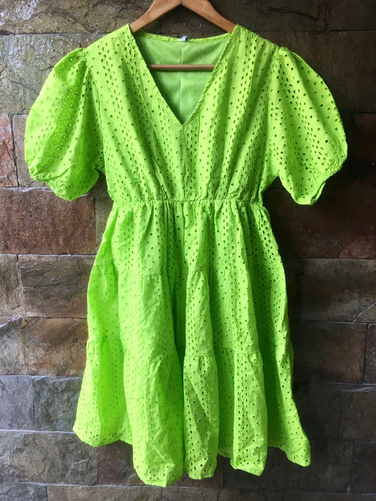 Cotton Schiffli Dress