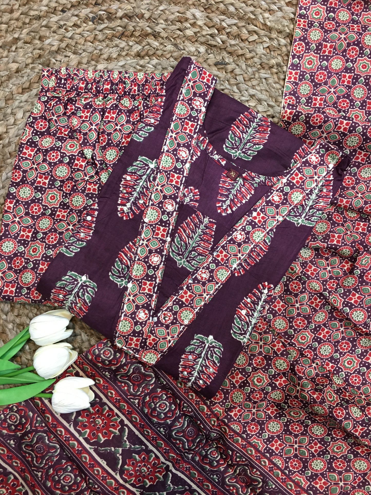 Pure Cotton Three Piece Suit