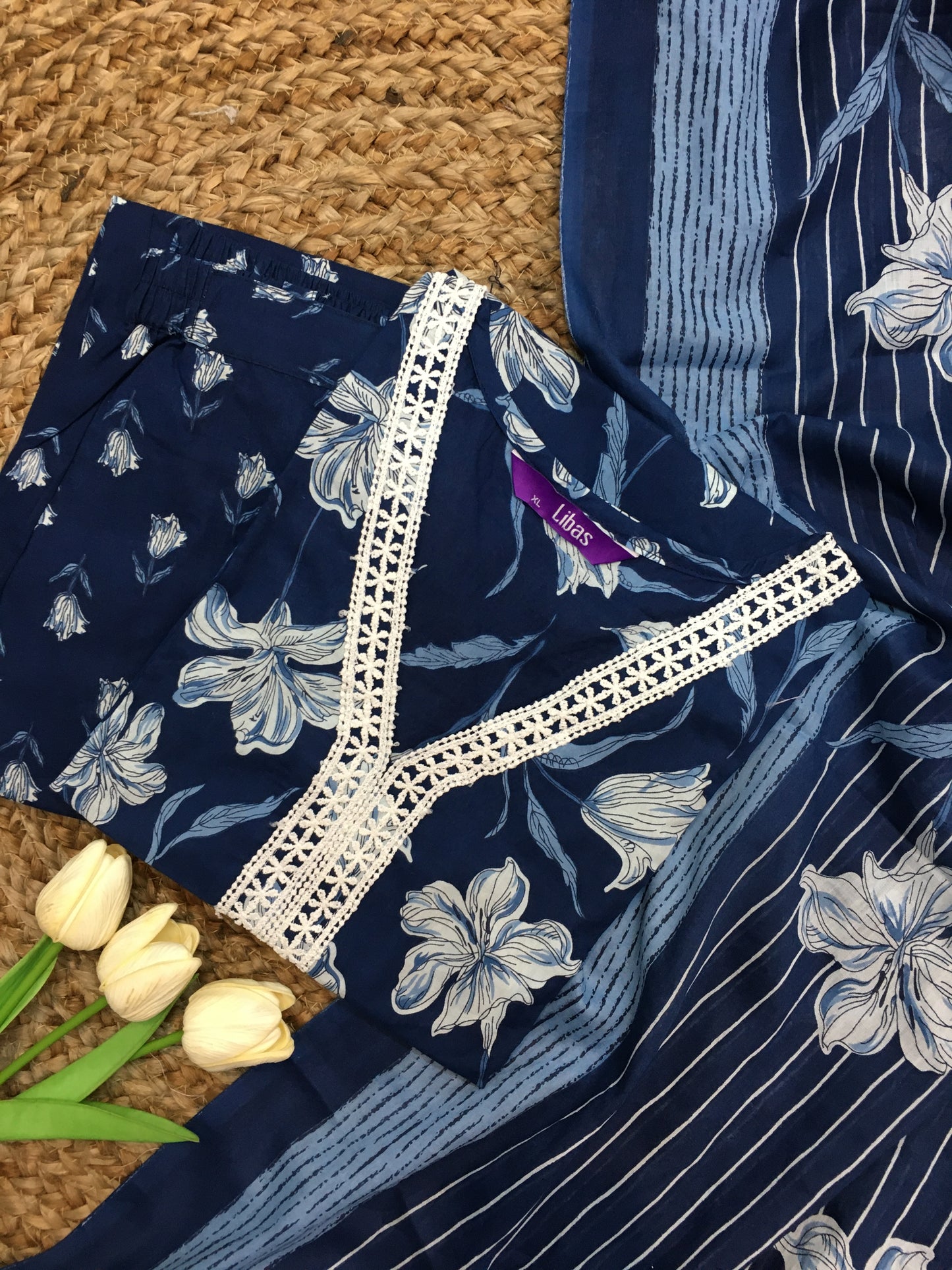 Pure Cotton Three Piece Suit