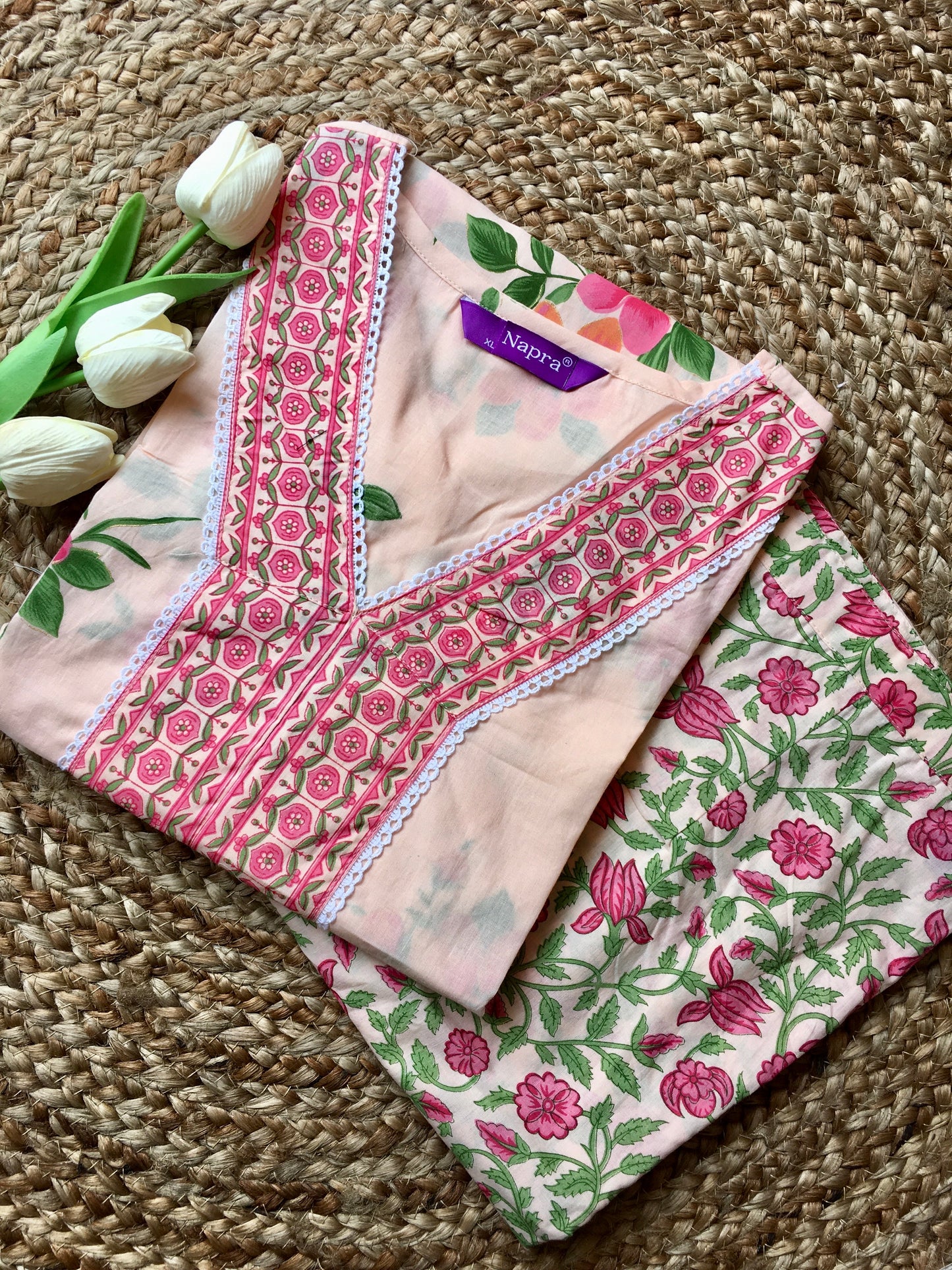 Pure Cotton Kurta Pant Set