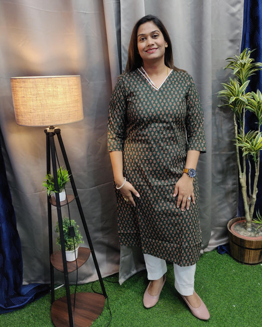 Printed Cotton Kurta
