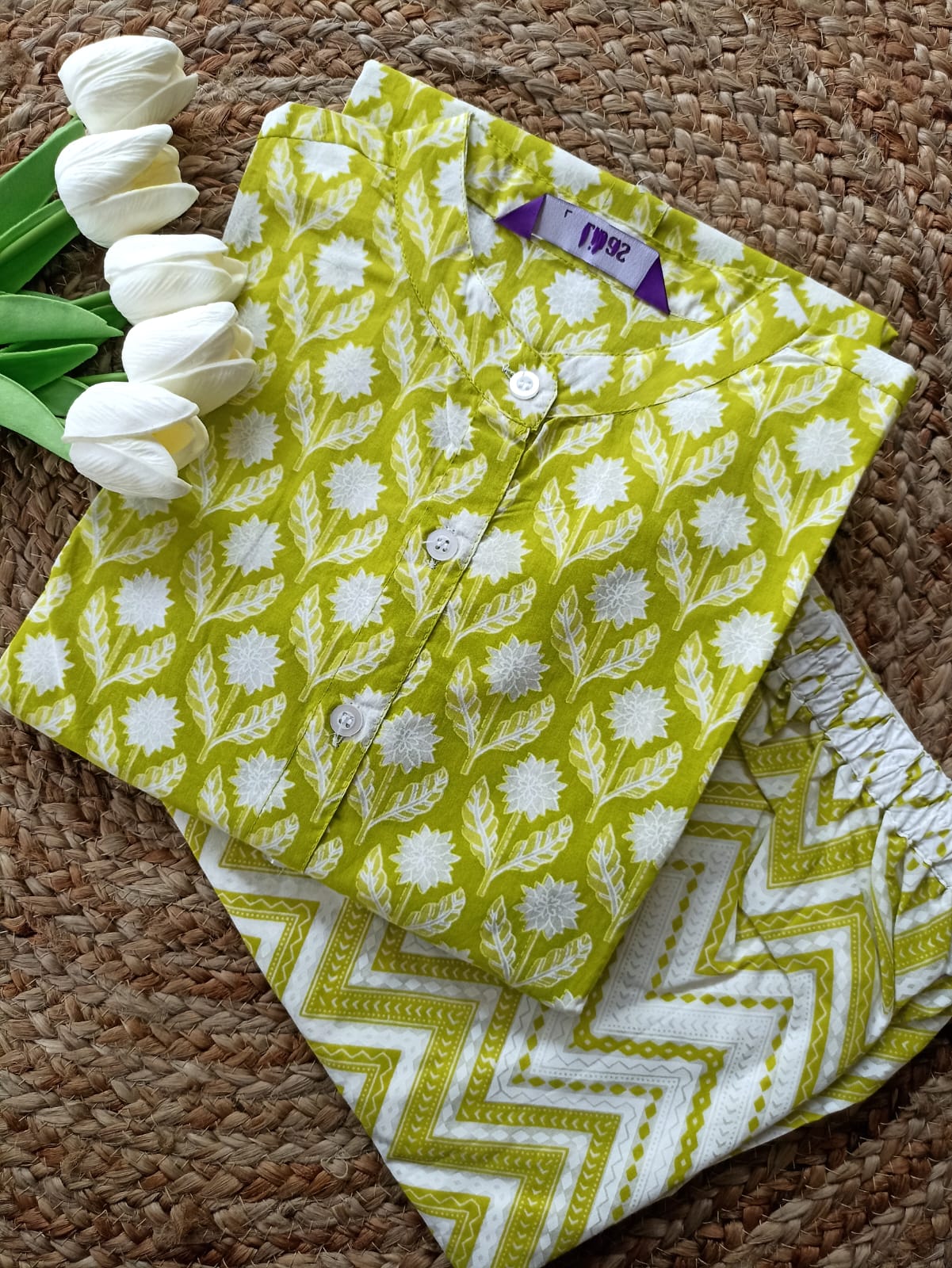 Cotton Kurta Pant Set