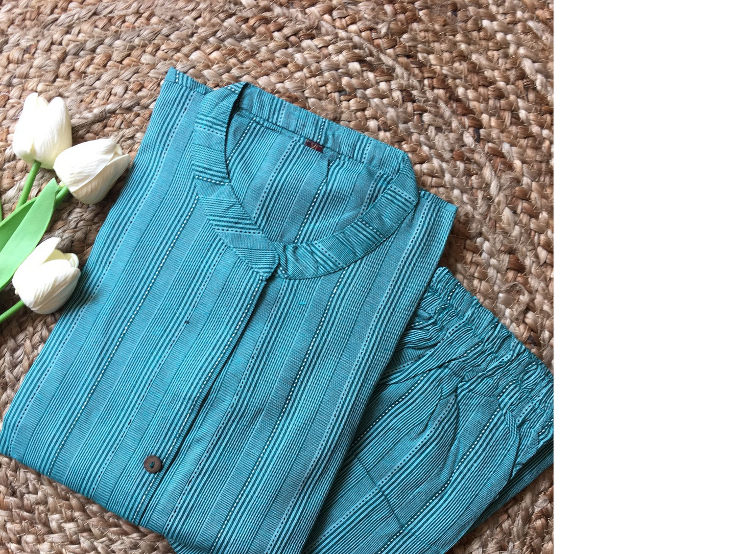Pure Cotton Kurta Pant Set