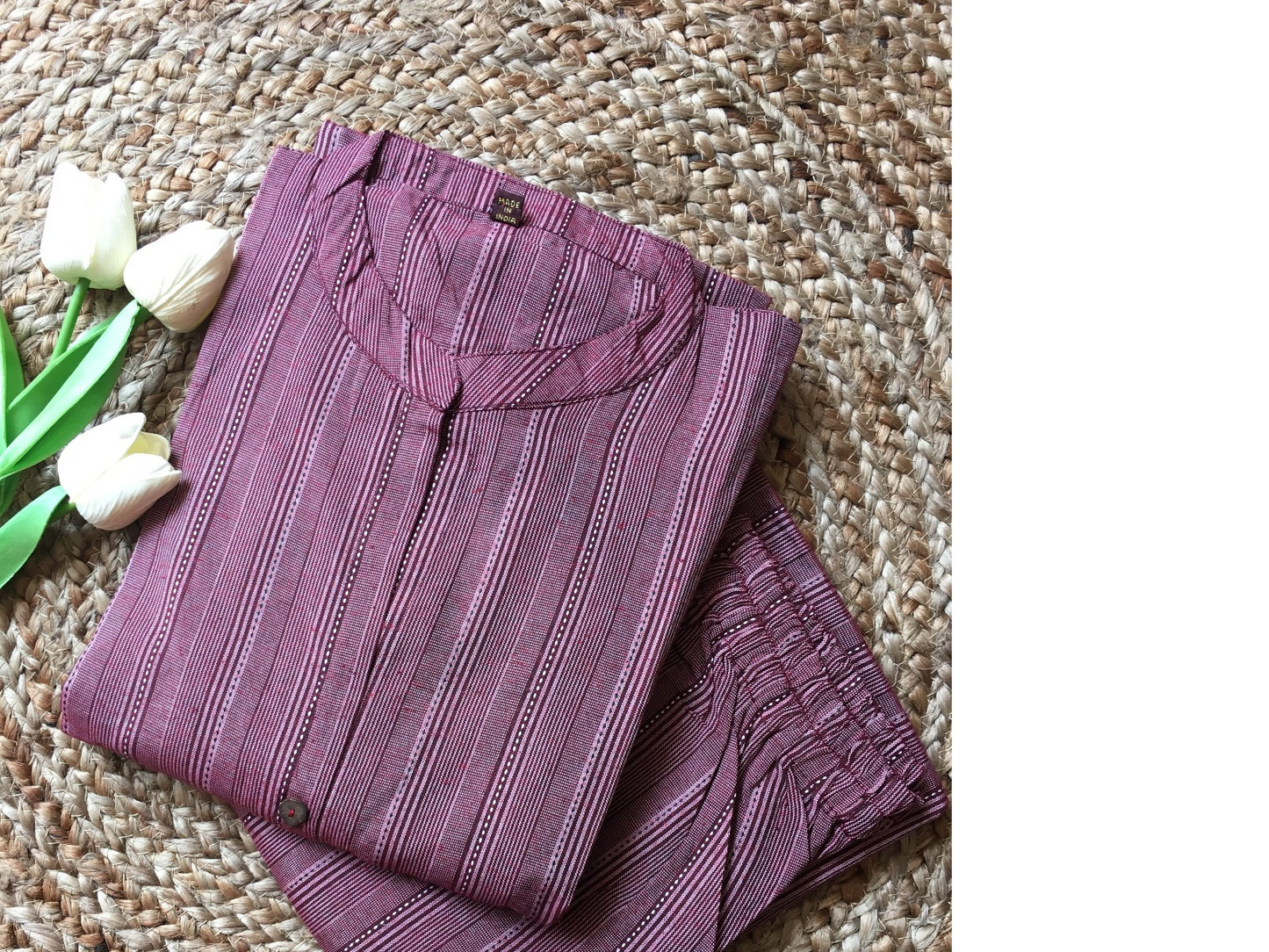 Pure Cotton Kurta Pant Set