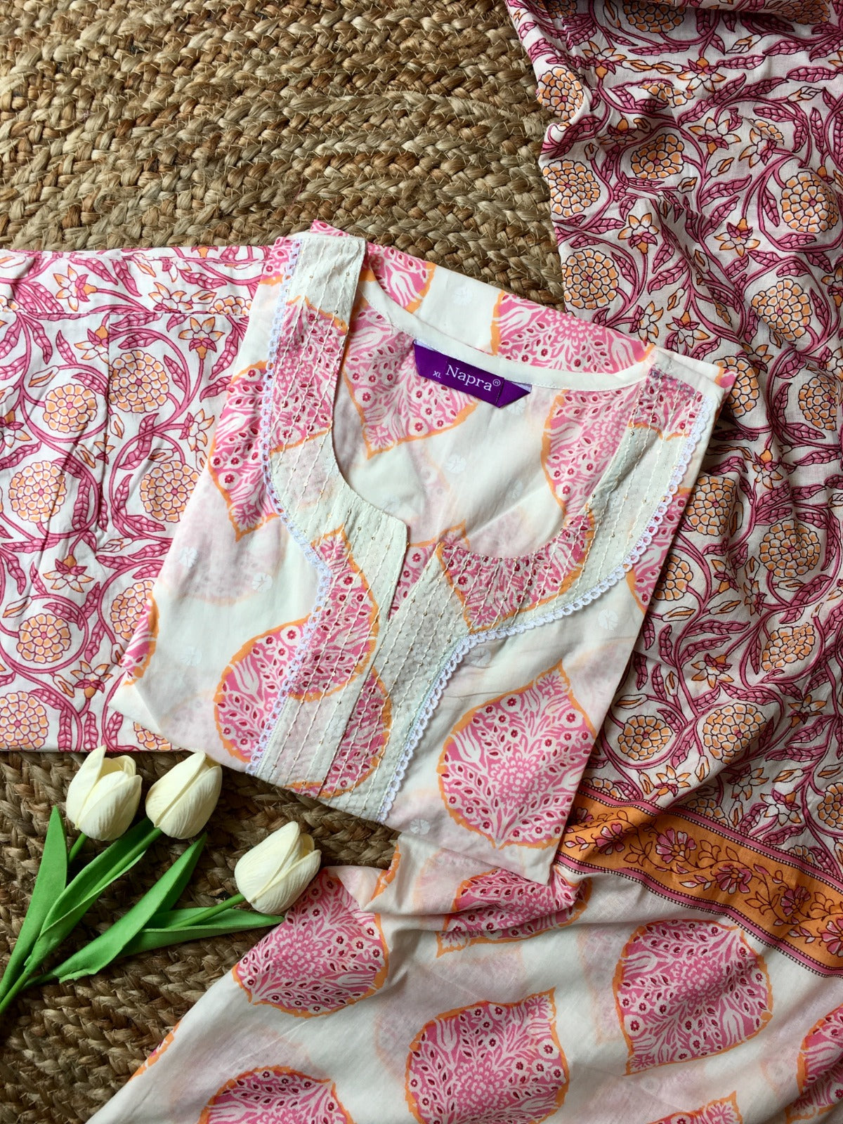 Pure cotton Three Peice Suit