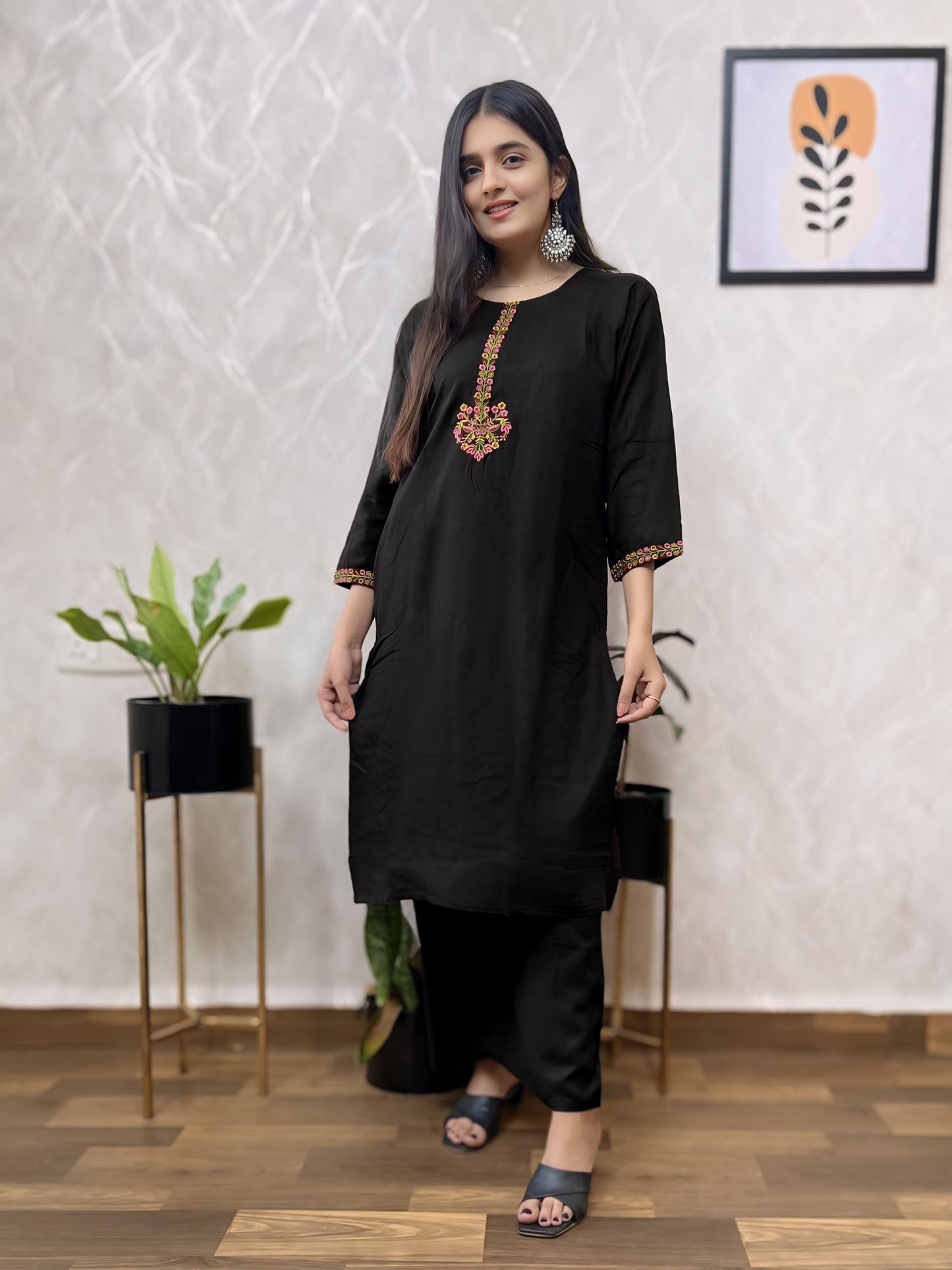Premium Rayon Cotton Plazzo Set