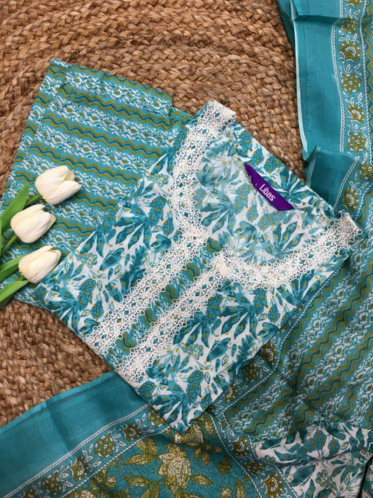 Pure Cotton Three Piece Suit