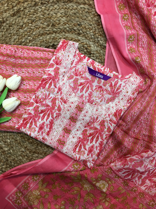 Pure Cotton Three Piece Suit
